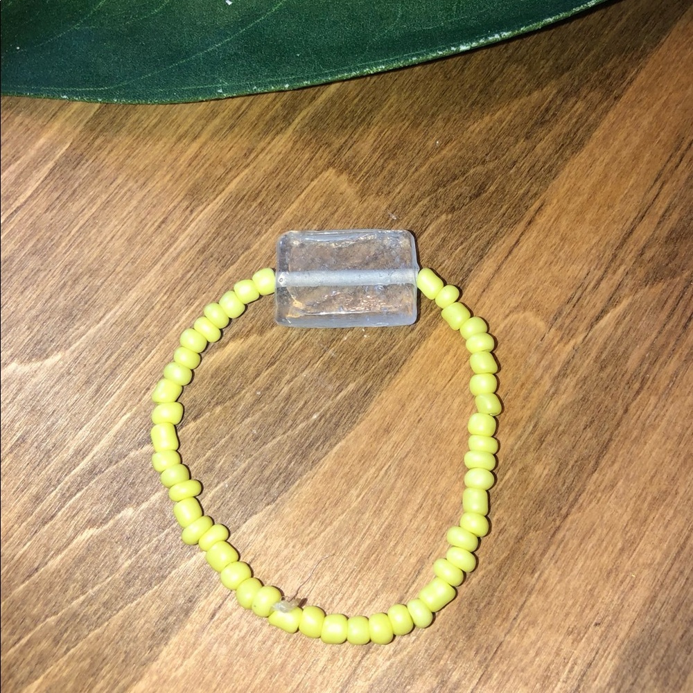 Neon Yellow Stackable Bracelet